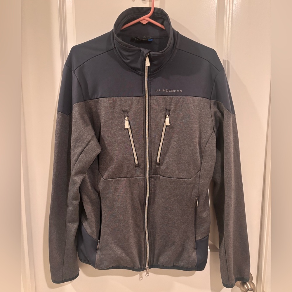 J. Lindeberg Mens Jacket Size XL Huxley Tech Jersey Golf Midlayer